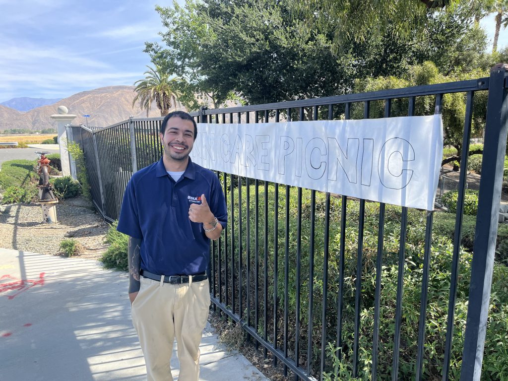 Kevin at the KINCARE CFLC picnic hosted by Strat Property Management in 2026