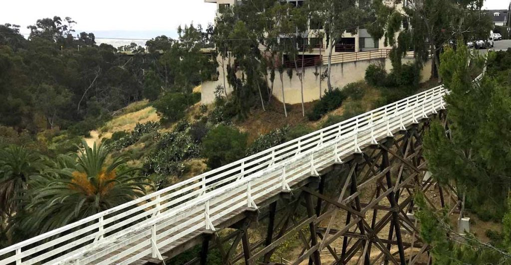 Park Bridge near Strauss on Fifth apartments.